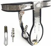 BDSM Chastity Belt Penis Cage With Metal Anal Plug, Chastity Belt Man Bondage Chastity BDSM Chastity Cage Men Sex Toys For Men(Schwarz,70cm-80cm)