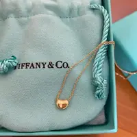 在飛比找PopChill優惠-[二手] Tiffany & CO. 相思豆 玫瑰金 項鍊