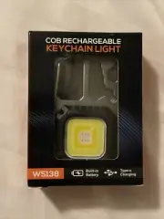 LED Portable Keychain Flashlight Outdoor Camping COB Work Light With 4 Screw..