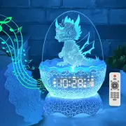 Dragon Egg Alarm Clock with Night Light White Noise Bluetooth Speaker, Dragon Gi