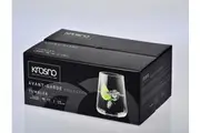 6pc Krosno Avant Garde 430ml Glass Tumbler Set Wine/Juice Party Drinkware Clear