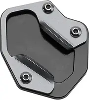 Foot Side Stand Extension Pad Motorcycle Kickstand Enlarge Plate Pad fit for Tiger 800/XC/XCA/XR/XRT 2010-2020 XCX 2018-2020 Enlarged Plate Kickstand Foot Side Stand(Silver)