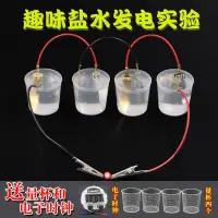 在飛比找蝦皮購物優惠-科學發電實驗鹽水發電 自製鹽水電池實驗材料趣味科技小製作