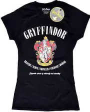 HARRY POTTER PRIMARK T-Shirt GRYFFINDOR Style HOGWARTS Ladies UK Sizes 4 to 20