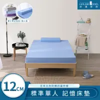 在飛比找遠傳friDay購物優惠-【House Door 好適家居】大和抗菌布藍晶靈平面型記憶