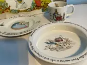 Vintage Peter Rabbit Nursery 3 Piece Set by Wedgwood in Original Box