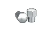 Topline Short Mag Wheel Nuts 13/16" Hex 1/2" Thread, Closed End (Set Of 4)