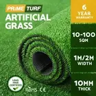 Prime Turf Artificial Synthetic Grass Fake 10-100SQM Turf Lawn Pegs Plants 10mm