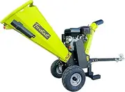 Forestwest 11073E Wood Chipper Shredder, 120MM Max Wood Diameter 15HP Petrol Chipper with E-Start, Green