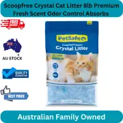 Scoopfree Crystal Cat Litter 8lb Premium Fresh Scent Odor Control Absorbs 5X Fas