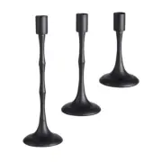 3PCS Holder Elegant Metal Holders Candlesticks For Dinner Decors