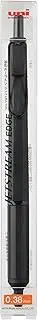 Mitsubishi Pencil SXN100338FB Permanent Ballpoint Pen, Jetstream Edge, 0.38 Limited Edition, Full Black