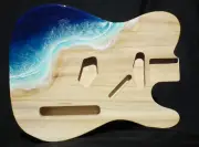 Telecaster guitar body with Ocean Resin