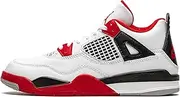 Jordan Preschool 4 Retro (PS) BQ7669 400 University Blue - Size, White/Fire Red-black-tech Grey, 3 Little Kid