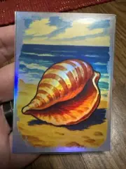 Seashell Custom Holographic Refractor Art Trading Card One Of One 1/1