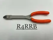 Snap-On Tools USA NEW ORANGE Soft Grip 7" Long Mini Diagonal Cutters 808CFO