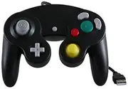 Childhood USB retro wired Controller Joystick for NGC PC Mac Black
