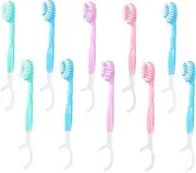 Mikinona Single Use Toothbrush Travel Kit Mini Toothbrushes Soft Bristles 10 Pack Portable and Convenient for Daily Use