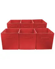 Sorbus Set of 6 Foldable Storage Cube Basket Bin NoSize NoColor