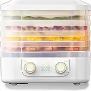 Food Freeze Dryer Machine For Home, Home Freeze Dryers, Food Dehydrator and Dried Machines with Trays, Digital Adjustable Timer, for Fruits Meat Vegetables Candy &Snacks (5 layers of white)