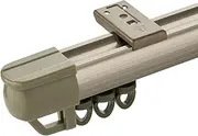 Ceiling Curtain Track, Rod Mount for Room Divider, Ceiling Rails with Silent Rollers(Ceiling Mount,4m/13ft)