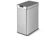 Giantex 50L Kitchen Trash Can Motion Sensor Rubbish Bin Stainless Steel Waste Bin w/Lids