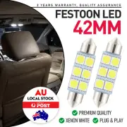 FOR FORD BA BF FALCON XR6 XR8 TURBO G6E FPV SEDAN UTE 6 LED 42mm LED LIGHT X10
