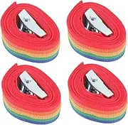 HOMSFOU Strong Zinc Alloy Cargo Straps Pcs Lashing Straps m Length for Luggage Racks