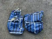 NWT Pessoa Bag Set: Tall Boots, saddle cover Bundle Blueberry
