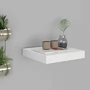 Floating Wall Shelf White 23x23.5x3.8 cm MDF,Wall Shelves & Ledges 0.9KG-323802