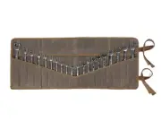 Wrench Roll Up Pouch, Heavy Duty Waxed Canvas Tool Bag Tool Organizer Bag Wit...