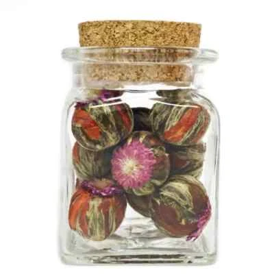 Guava Flowering Tea - ~8 tea balls in a jar, see description