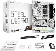 ASRock B650 Steel Legend WiFi AMD Socket AM5 Ryzen™ 8000 and 7000 Series Processors 4 SATA3, 1 Blazing M.2 (PCIe Gen5x4), 2 Hyper M.2 (PCIe Gen4x4), 90-MXBN90-A0UAYZ