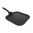 11in Bistro Aluminum Nonstick Square Griddle with Cool Touch Handle, Black