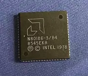 N80186-3/B4 N80186 AMD NEW CPU Vintage PLCC Chip Rare TUBED 80186 LAST ONES QTY1
