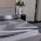 WONDERPEDIC 3 Inch Swirl Bamboo Charcoal High Density Memory Foam Mattress To...