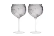 2pc Tempa Skylar Storm Gin Cocktail Glass Drinking Drinkware Barware Set