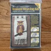 Owl Instant Weaving Kit Loom, Monica Ann - Hanging Weave-by-Sketch, Vintage NEW