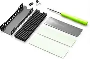 Binxind M.2Pro 2280 NVMe Heatsink M.2Pro SSD Heatsink Thermal Pad Aluminum Heat Dissipation Band Thermal Pad Easy to Use for M2 2280 Ssd C