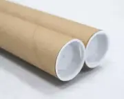 Mailing Tubes with Caps, 1.5 inch x 12 inch (2 Pack) | MagicWater Supply
