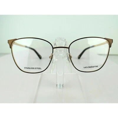 LIZ CLAIBORNE L 656 (E8W09Q) Satin Brown 51-18-130 Eyeglass Frames Eyewear