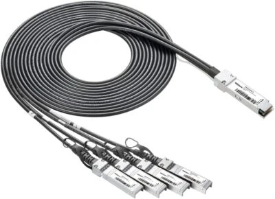40Gbe Qsfp To 4Xsfp Dac Direct Attach Copper Cable 1 Meter Passive Twinax 30Awg