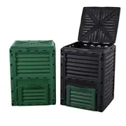 Elora Compost Bin 300L Composter Food Waste Recycling Kitchen Garden Scrap Aerated