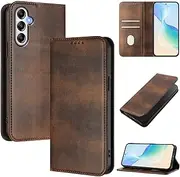 Cover Compatible with Samsung Galaxy M14 5G case,Compatible with Samsung Galaxy M14 5G Card Slotting Wallet Phone Leather Case Brown
