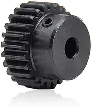 45# Steel Motor Spur Pinion Gear 1Mod 25T Outer Diameter 27mm Bore 5mm Qty 1 (NO.580)