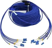 VJSUWI 6 Core Shielded Fiber Optic Patch Cable, 350M-500M, 6C, SC, LC, FC, ST, A, Singlemode, 6 Fibers, ftth, 400m(350m SC-SC)