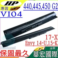 在飛比找PChome24h購物優惠-惠普電池-HP VI04,440 G2,445 G2,450