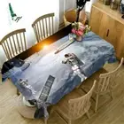 White Astronaut 3D Tablecloth Table cover Cloth Rectangle Wedding Party Banquet