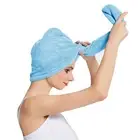 Anti-frizz Head Turban Long Thick & Curly Hair Microfiber Hair Towel Drying Wrap