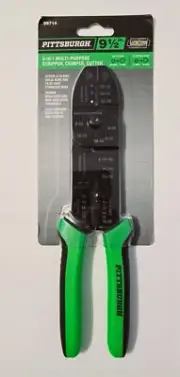 91/2 In. Wire Crimper Stripper Tool Cutter Electrical Pliers Cable
